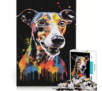 Rompecabezas de 1000 Piezas para Adultos Galgo Español Colorido, Juegos Divertidos, Reto para completar, Mejora el Amor Entre Parejas 50x75cm