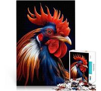 Rompecabezas de 1000 Piezas para Adultos Gallo Juego Familiar para aliviar el estrés: desafío difícil Regalo para cumpleaños 52x38cm