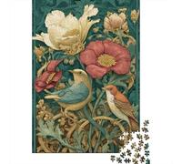Rompecabezas De 1000 Piezas para Adultos Garden Birds Illustration-2 Rompecabezas Juegos Relajantes Mejora La Memoria Oferta como Regalo para Toda La Familia 52x38cm/1000pcs