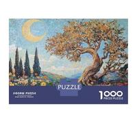 Rompecabezas De 1000 Piezas para Adultos Garden of Eden with Moon Rompecabezas para Adultos Juego De Ingenio Desafío Difícil Desafiante De Completar 70x50cm/1000pcs
