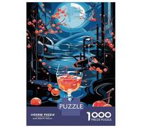 Rompecabezas De 1000 Piezas para Adultos Garden Party Cocktail Glass Rompecabezas para Adultos Juegos Familiares Una Obra De Arte Ayuda A Ejercitar El Cerebro 38x26cm/1000pcs