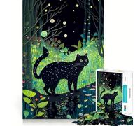Rompecabezas de 1000 Piezas para Adultos Gato en un sueño Juego de ingenio para armar Regalo Ideal para Relajarse y Disfrutar en Navidad (38x52cm)