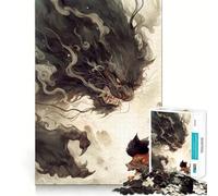 Rompecabezas de 1000 Piezas para Adultos Gato Negro contra Demonio Decoración práctica y Divertida para ejercitar la Mente Ideal para Momentos de Ocio y Entretenimiento