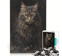 Rompecabezas de 1000 Piezas para Adultos Gato Persa Imaginario Juegos relajantes decoración para el hogar Toda la Familia 38x26cm