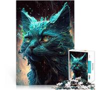 Rompecabezas de 1000 Piezas para Adultos Gato Persa irreal Juegos educativos Juguetes de Bricolaje para la decoración del hogar 38x26cm