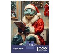 Rompecabezas De 1000 Piezas para Adultos Gator Santa on The Toilet Rompecabezas Juegos Familiares Difícil Difícil Cumpleaños Y Navidad 70x50cm/1000pcs