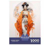 Rompecabezas De 1000 Piezas para Adultos Geisha in Orange Rompecabezas Juguetes Antiestrés Decoración del Hogar Difícil Y Desafiante 70x50cm/1000pcs