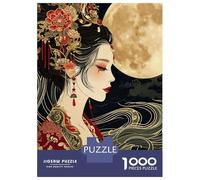 Rompecabezas De 1000 Piezas para Adultos Geisha Japanese Rompecabezas para Adultos Juegos Familiares Desafío Difícil para Cumpleaños, Navidad 38x26cm/1000pcs