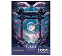 Rompecabezas De 1000 Piezas para Adultos Geisha Moonlight Rompecabezas para Adultos Juego Familiar Difícil Difícil Y Desafiante 38x26cm/1000pcs