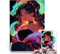 Rompecabezas de 1000 Piezas para Adultos Geisha Samurái Mágica Juegos educativos Decoración del hogar Cumpleaños 38x26cm