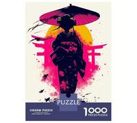 Rompecabezas De 1000 Piezas Para Adultos Geisha Silhouette at Sunset - Traditional Elegance Rompecabezas Para Adultos Juegos Divertidos Una Obra De Arte Oferta Como Regalos Para Toda La Familia 38x26c