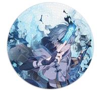 Rompecabezas de 1000 Piezas para Adultos Genshin Impact Chongyun, Rompecabezas Redondos de Papel, Fiestas y cumpleaños, 1000 Piezas (67,5x67,5cm)
