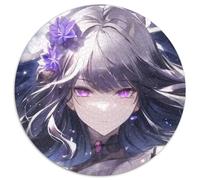 Rompecabezas de 1000 Piezas para Adultos Genshin Impact Raiden Shogun, Rompecabezas para Adultos, Juego Interactivo Familiar, Regalo Artesanal con Ilustraciones Coloridas, 67,5 x 67,5 cm