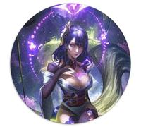 Rompecabezas de 1000 Piezas para Adultos Genshin Impact Raiden Shogun,Rompecabezas Redondos de 1000 Piezas para Juego de ingenio,Juego Familiar Interactivo,Apto para Mayores de 14 años,67,5 x 67,5 cm