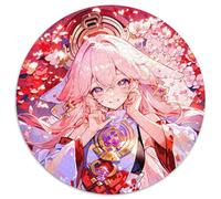 Rompecabezas de 1000 Piezas para Adultos Genshin Impact, Rompecabezas Redondo de 1000 Piezas, Regalo, Actividad educativa para Mejorar Las Habilidades cognitivas, 67,5 x 67,5 cm