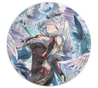 Rompecabezas de 1000 Piezas para Adultos Genshin Impact Shenhe, Rompecabezas Redondos de Papel, Fiestas y cumpleaños, 1000 Piezas (67,5x67,5cm)