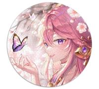 Rompecabezas de 1000 Piezas para Adultos Genshin Impact Yae Miko, Rompecabezas para Adultos, Juego Interactivo Familiar, Regalo Artesanal con Ilustraciones Coloridas, 67,5 x 67,5 cm