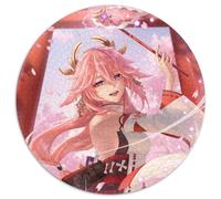 Rompecabezas de 1000 Piezas para Adultos Genshin Impact Yae Miko,Rompecabezas Redondos de 1000 Piezas para Adultos,Rompecabezas y decoración del hogar, Fiestas,67,5 x 67,5 cm