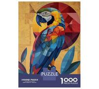 Rompecabezas De 1000 Piezas para Adultos Geometric Macaw Art Rompecabezas para Adultos Juego De Ingenio Una Obra De Arte Actividades Divertidas En Casa 70x50cm/1000pcs