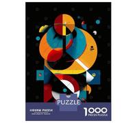 Rompecabezas De 1000 Piezas para Adultos Geometric Orbit - Modern Abstract in Motion Rompecabezas para Adolescentes Juego Práctico Desafío Difícil Regalo De Cumpleaños, Regalos, 38x26cm/1000pcs