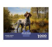 Rompecabezas De 1000 Piezas para Adultos German Shorthaired Pointer Rompecabezas para Adultos Juego De Ingenio Análisis Y Lógica Cumpleaños Y Navidad 52x38cm/1000pcs