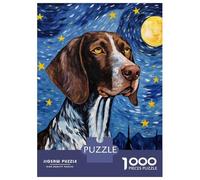 Rompecabezas De 1000 Piezas para Adultos German Shorthaired Pointer Rompecabezas para Adultos Juegos Relajantes Pero Divertidos Y Humorísticos Desafiante De Completar 52x38cm/1000pcs