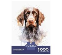 Rompecabezas De 1000 Piezas para Adultos German Wirehaired Pointer Rompecabezas para Adultos Juegos De Relajación Una Obra De Arte Regalos para Amigos Y Familiares 52x38cm/1000pcs