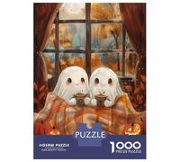 Rompecabezas De 1000 Piezas para Adultos Ghost Couple Cozy Autumn Rompecabezas para Adultos Juguetes Antiestrés Difícil Difícil Y Desafiante 38x26cm/1000pcs