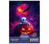 Rompecabezas De 1000 Piezas para Adultos Ghost in Pumpkin Rompecabezas para Adultos Juguetes DIY Una Obra De Arte Regalo De Cumpleaños, Regalos, 38x26cm/1000pcs