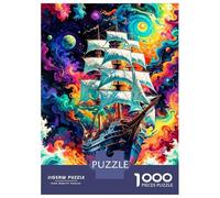 Rompecabezas De 1000 Piezas para Adultos Ghost Ship Rompecabezas para Adultos Juegos Relajantes Que Mejoran La Memoria Diversión En Casa Actividades, 70x50cm/1000pcs