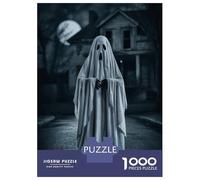 Rompecabezas De 1000 Piezas para Adultos Ghostly Figure in Night Rompecabezas para Adultos Juguetes Antiestrés Corte De Precisión Actividades Divertidas En Casa 38x26cm/1000pcs