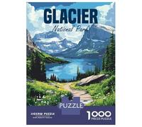 Rompecabezas De 1000 Piezas para Adultos Glacier National Park Rompecabezas para Adultos Juegos Familiares Análisis Y Lógica Oferta como Regalos para Toda La Familia 52x38cm/1000pcs