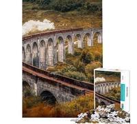 Rompecabezas de 1000 Piezas para Adultos Glenfinnan Harry Potter Rompecabezas Interactivo Juego de Velocidad Manual Regalo Ideal para Toda la Familia (tamaño 38x52cm)