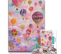 Rompecabezas de 1000 Piezas para Adultos, Globo aerostático, para Adolescentes, Juegos educativos, decoración del hogar, Regalo de cumpleaños, Arte Mural (tamaño 38x26cm)