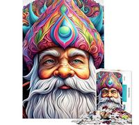 Rompecabezas de 1000 Piezas para Adultos Gnomo Dragón Fractal Rompecabezas para Adultos Juego de ingenio para Mejorar la Memoria (Tamaño 50x75cm)