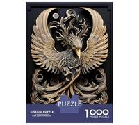 Rompecabezas De 1000 Piezas para Adultos God Phoenix Art Deco Rompecabezas para Adultos Juguete Decoración De Pared para La Diversión Familiar 70x50cm/1000pcs