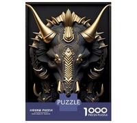 Rompecabezas De 1000 Piezas para Adultos God Triceratops Dinosaur Rompecabezas para Adultos Juego Familiar Difícil Difícil Y Desafiante 70x50cm/1000pcs