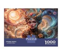 Rompecabezas De 1000 Piezas para Adultos Goddess Freyas Cosmic Dream Realm Rompecabezas para Adolescentes Juego Familiar Desafío Difícil Gran Regalo para Jugar 70x50cm/1000pcs