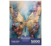 Rompecabezas De 1000 Piezas para Adultos Golden Butterfly Rompecabezas para Adultos Juguete Decoración De Pared Decoración De Pared Regalos Y Cumpleaños Únicos 52x38cm/1000pcs