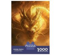Rompecabezas De 1000 Piezas para Adultos Golden Chinese Dragon Rompecabezas Juegos Divertidos para La Diversión Familiar Cumpleaños Y Navidad 38x26cm/1000pcs