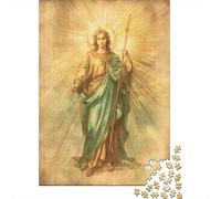 Rompecabezas De 1000 Piezas para Adultos Golden Haloed Saint Art Print Rompecabezas para Adultos Juegos Familiares Carrera De Velocidad Manual Regalo De Cumpleaños, Regalos, 70x50cm/1000pcs