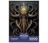 Rompecabezas De 1000 Piezas para Adultos Golden Horrors Kraken Rompecabezas Juego De Ingenio Carrera De Velocidad De Manos Interacción Entre Padres E Hijos 52x38cm/1000pcs