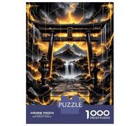 Rompecabezas De 1000 Piezas para Adultos Golden Kintsugi Torii Gate Rompecabezas para Adultos Juego De Ingenio Decoración del Hogar Actividades Divertidas En Casa 38x26cm/1000pcs