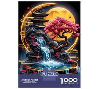 Rompecabezas De 1000 Piezas para Adultos Golden Kintsugi Waterfall Rompecabezas para Adolescentes Juego Práctico Desafío Difícil Regalo De Cumpleaños, Regalos, 52x38cm/1000pcs