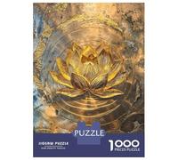 Rompecabezas De 1000 Piezas para Adultos Golden Lotus Harmony Rompecabezas para Adultos Juegos Divertidos Alivia El Estrés 70x50cm/1000pcs