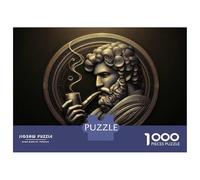 Rompecabezas De 1000 Piezas para Adultos Golden Man with Pipe Rompecabezas para Adultos: Análisis Práctico del Juego Y Lógica, Toda La Familia 70x50cm/1000pcs