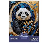 Rompecabezas De 1000 Piezas para Adultos Golden Panda Kintsugi Rompecabezas Práctico Juego Decoración del Hogar Cumpleaños Y Navidad 38x26cm/1000pcs