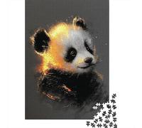 Rompecabezas De 1000 Piezas para Adultos Golden Panda Wall Art Print Rompecabezas para Adolescentes Juego De Ingenio Análisis Y Lógica Difícil Y Desafiante 52x38cm/1000pcs