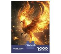 Rompecabezas De 1000 Piezas para Adultos Golden Phoenix Soars Rompecabezas para Adultos Juguetes Antiestrés Desafío Difícil para Cumpleaños, Navidad 70x50cm/1000pcs
