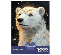 Rompecabezas De 1000 Piezas para Adultos Golden Polar Bear Animal Rompecabezas para Adultos Juguetes Antiestrés Corte De Precisión Actividades Divertidas En Casa 38x26cm/1000pcs